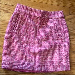 Pink Tweed Skirt